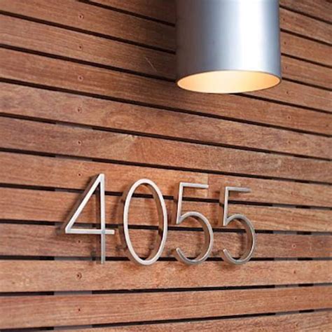 floating mounted house numbers